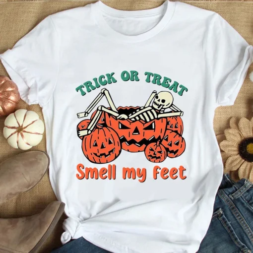 Trick Or Treat Smell My Feet Tee Shirt