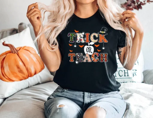 Trick or Teach Halloween Tee Shirt