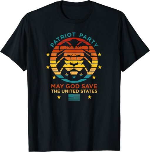 Trump 2024 Election, Patriot Party, God Save United States Tee Shirt