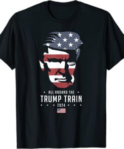 Trump 2024 Election - Vote Trump, All Aboard The Trump Train Tee Shirt