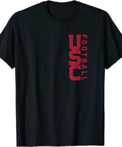 USC Vertical Block Football Cardinal Tee Shirt