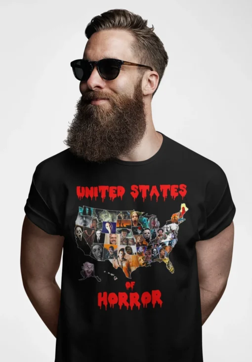 United States Of Horror Halloween Tee Shirt