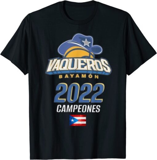 Vaqueros de Bayamon Campeones 2022 Tee Shirt