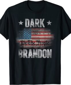 Vintage Dark Brandon Us Flag Tee Shirt