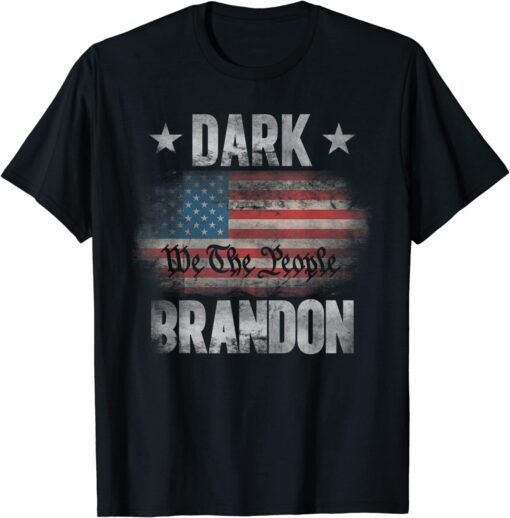 Vintage Dark Brandon Us Flag Tee Shirt