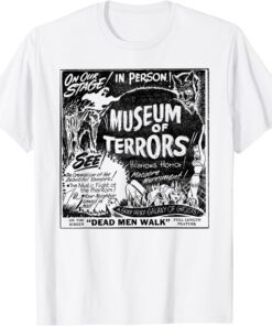 Vintage Halloween Slasher Horror Movie Museum of Terrors T-Shirt