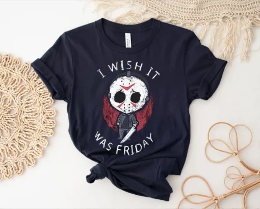 Vintage I wish it was Friday Halloween Tee Shirt