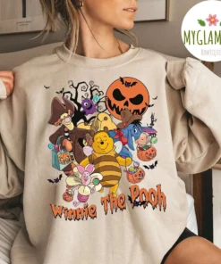 Vintage Winnie the Pooh and Friends Hallowee Halloween Tee Shirt