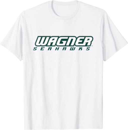 Wagner College Seahawks Horizontal Logo Tee Shirt