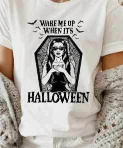 Wake Me Up When It's Halloween Tee Shirt