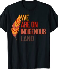 We are on Indigenous Land Native American Indian pride appar Tee Shirt