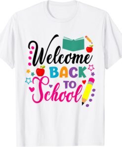 Welcome Back To School First Day Of School Cute Teacher Tee Shirt