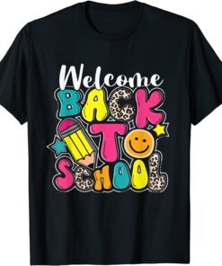 Welcome Back to School Happy First Day of School Teacher Classic Shirt