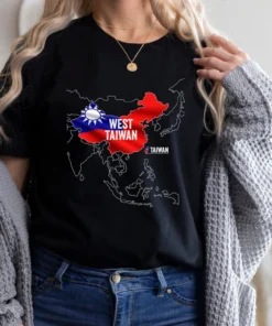 West Taiwan China Map, Taiwan Is Not China Tee Shirt