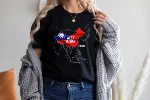 West Taiwan China Map, Taiwan Is Not China Tee Shirt