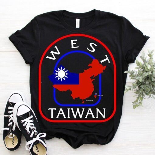 West Taiwan, Chinese Taiwanese Peace Country Free Independence Movement Tee Shirt