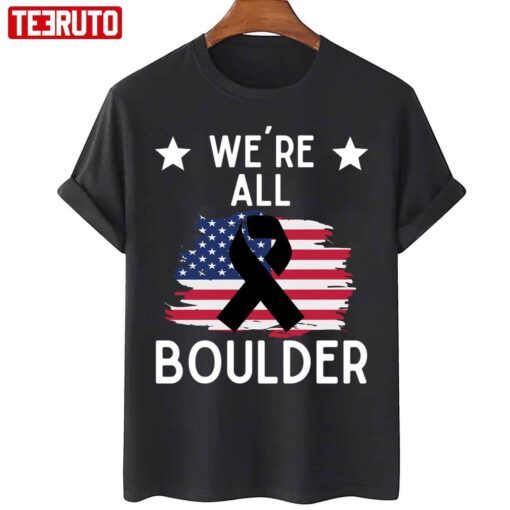 We´re All Boulder Stop Gun Violence Tee Shirt