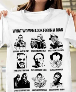 What Women Look For In a Man Halloween Tee Shirt