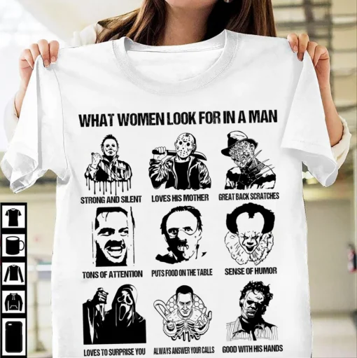 What Women Look For In a Man Halloween Tee Shirt