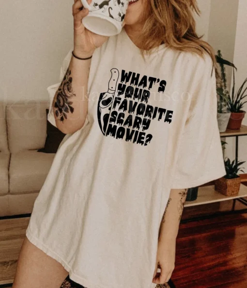 What's your favorite scary movie Halloween Tee Shirt