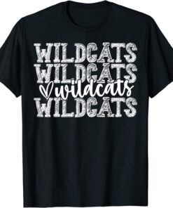 Wildcats Spirit Wear Game Day School Mascot Sport Fan Team Tee Shirt