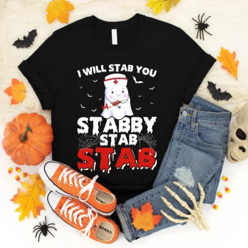 Will Stab You Stabby Halloween Costume Tee Shirt