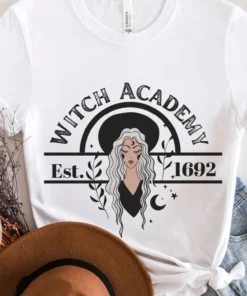 Witch Academy Magic School for Witches Spells and Black Magic Halloween Tee Shirt
