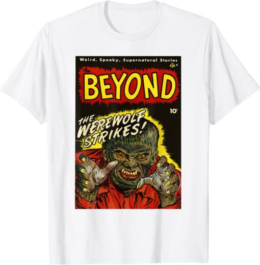 Wolfman Halloween Monster Vintage Horror Movie Werewolf Tee Shirt