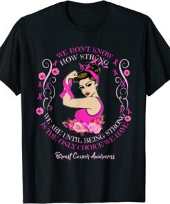 Womens Breast Cancer Awareness Ribbon Tee Shirt