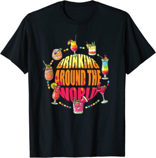 World Tour Drinking Around The World Tee Shirt