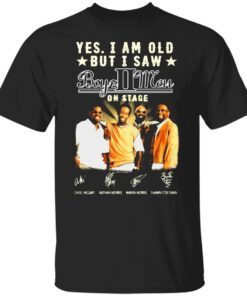 Yes I am old but I saw Boys II Men on stage signatures Tee shirt
