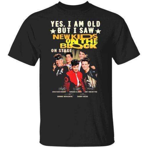 Yes I am old but I saw New Kids On The Block signatures Tee shirt