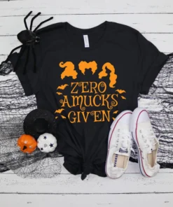 Zero Amucks Given Halloween Tee Shirt