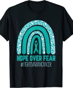 fight Ovarian cancer Awareness Teal Ribbon products Tee Shirt