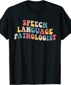groovy Speech Language Pathologist Leopard Speech Therapy 2022 Shirt