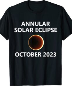 2023 Solar Eclipse Annular October Oct 14 14th City State Tee Shirt