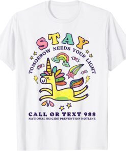 988 Suicide Prevention Tomorrow Needs You Retro Tee Shirt