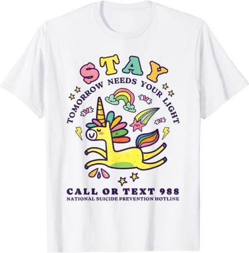 988 Suicide Prevention Tomorrow Needs You Retro Tee Shirt