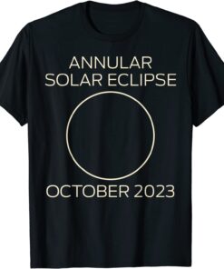 Annular October Oct 14 Solar Eclipse 2023 Tee Shirt