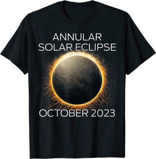 Annular Solar Eclipse 2023 October 14 Oct Nevada Colorado Tee Shirt