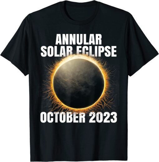 Annular Solar Eclipse 2023 October Nevada Colorado Tee Shirt