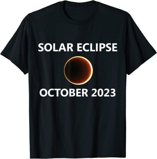 Annular Solar Eclipse October 14 2023 Texas New Mexico City Tee Shirt