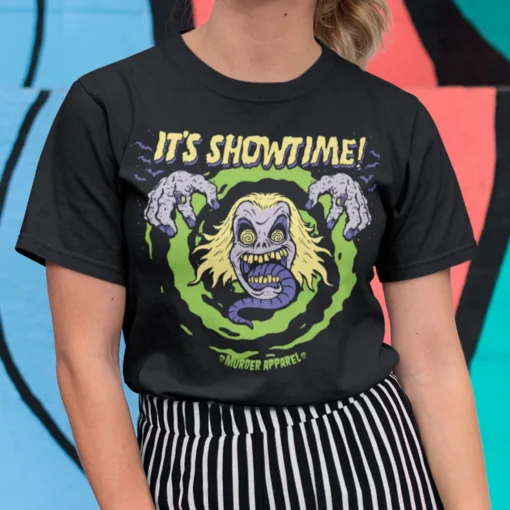 Beetlejuice It's Showtime Vintage Horror Tee Shirt