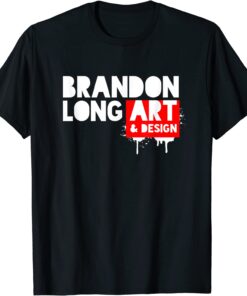 Brandon Long Art & Design Red Stencil T-Shirt