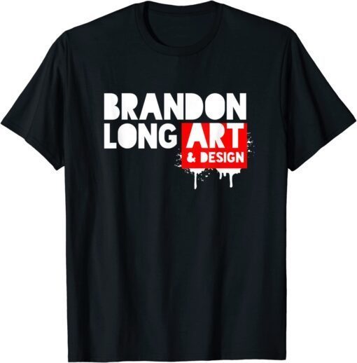 Brandon Long Art & Design Red Stencil T-Shirt