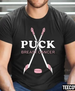 Breast Cancer Awareness Hockey PUCK BREAST CANCER Tee Shirt