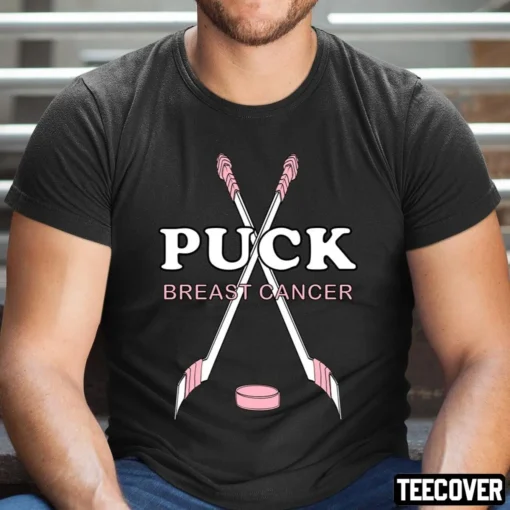 Breast Cancer Awareness Hockey PUCK BREAST CANCER Tee Shirt