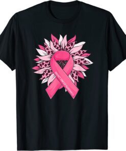 Breast Cancer Sunflower Breast Cancer Awareness Tee Shirt