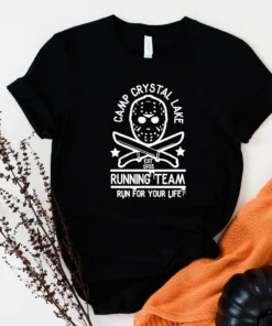 Camp Crystal Lake Running Team Halloween Tee Shirt