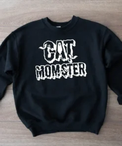 Cat Momster Halloween Tee Shirt